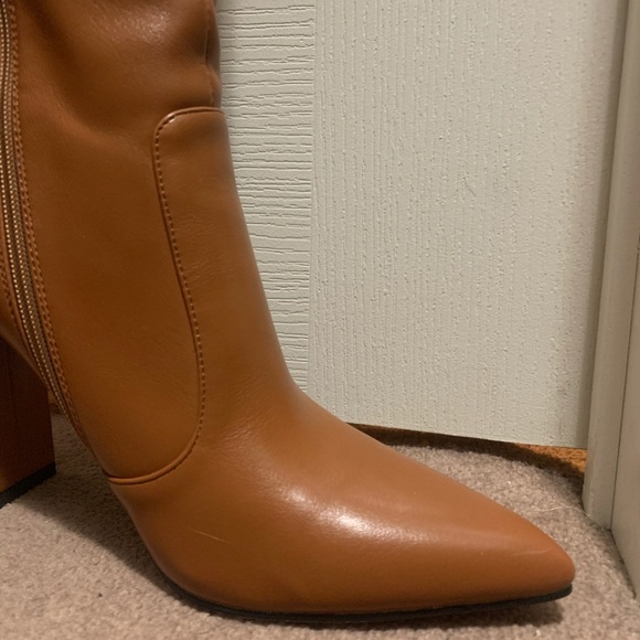 NEW TAN THIGH HIGH BOOTS - Picture 5 of 15